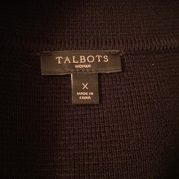 Talbots black knit jacket size X - Picture 4 of 6